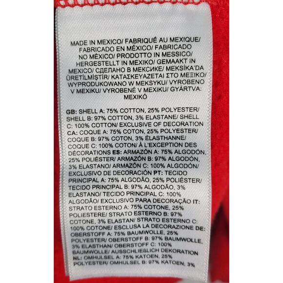 The North Face Men's Red Pullover Hoodie Never Stop Exploring Half Dome Medium - Picture 7 of 8